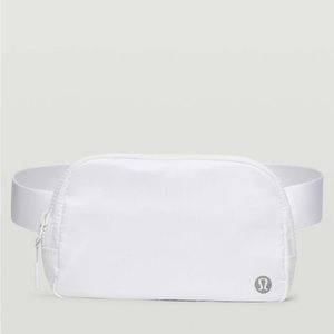 White lululemon belt bag